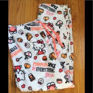 Hello kitty cozy plush pajamas